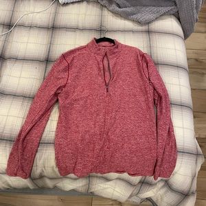 Red lululemon quarter zip